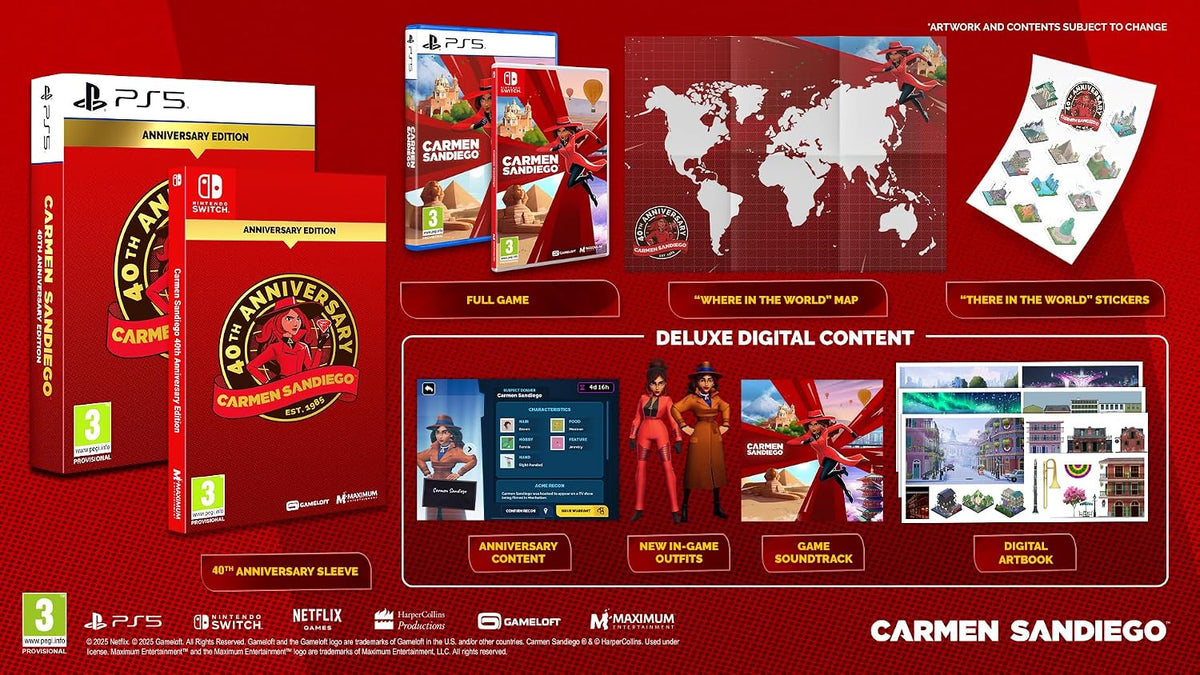 Carmen Sandiego: 40th Anniversary Edition - Nintendo Switch
