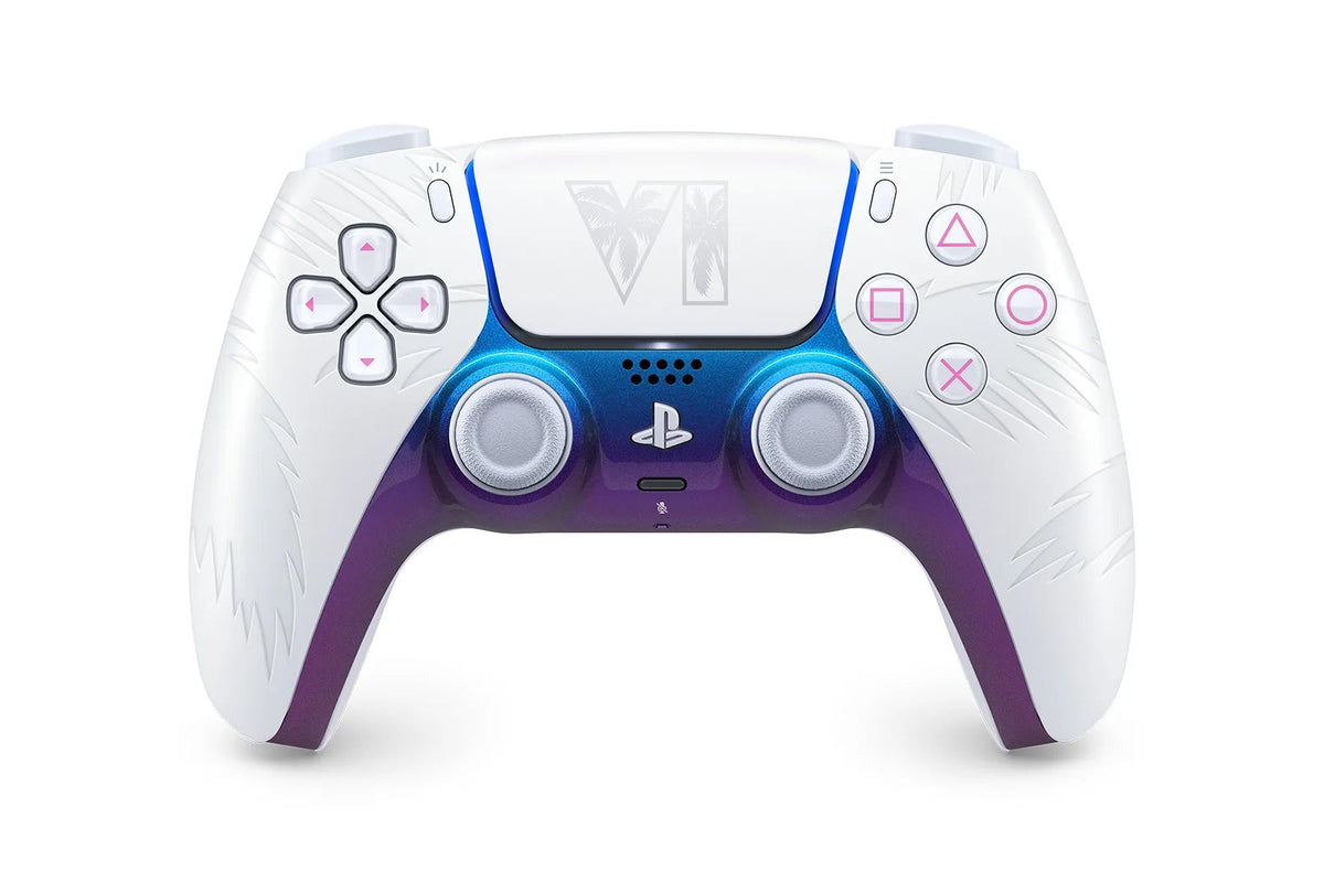 PS5 PlayStation 5 DualSense Wireless Controller: Grand Theft Auto VI - White Limited Edition
