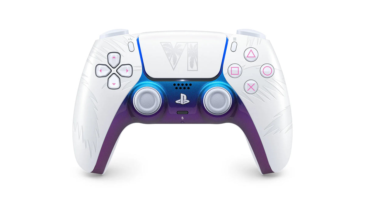 PS5 PlayStation 5 DualSense Wireless Controller: Grand Theft Auto VI - White Limited Edition