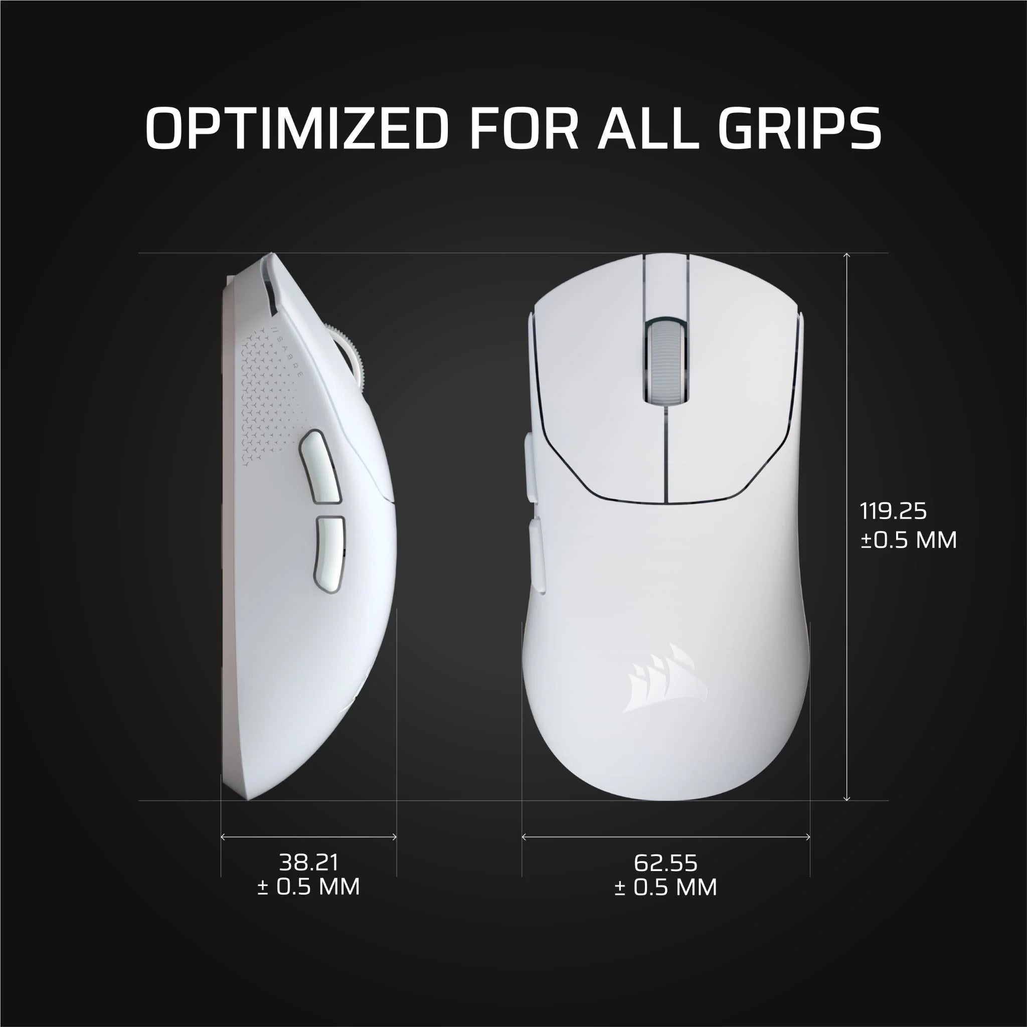 CORSAIR Sabre V2 Pro Ultralight Wireless Mouse - Black