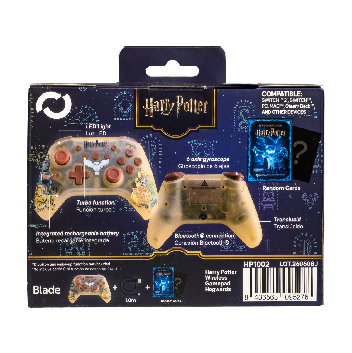 Blade Wireless Gamepad for Nintendo Switch and Switch 2 - Harry Potter (Hogwarts)