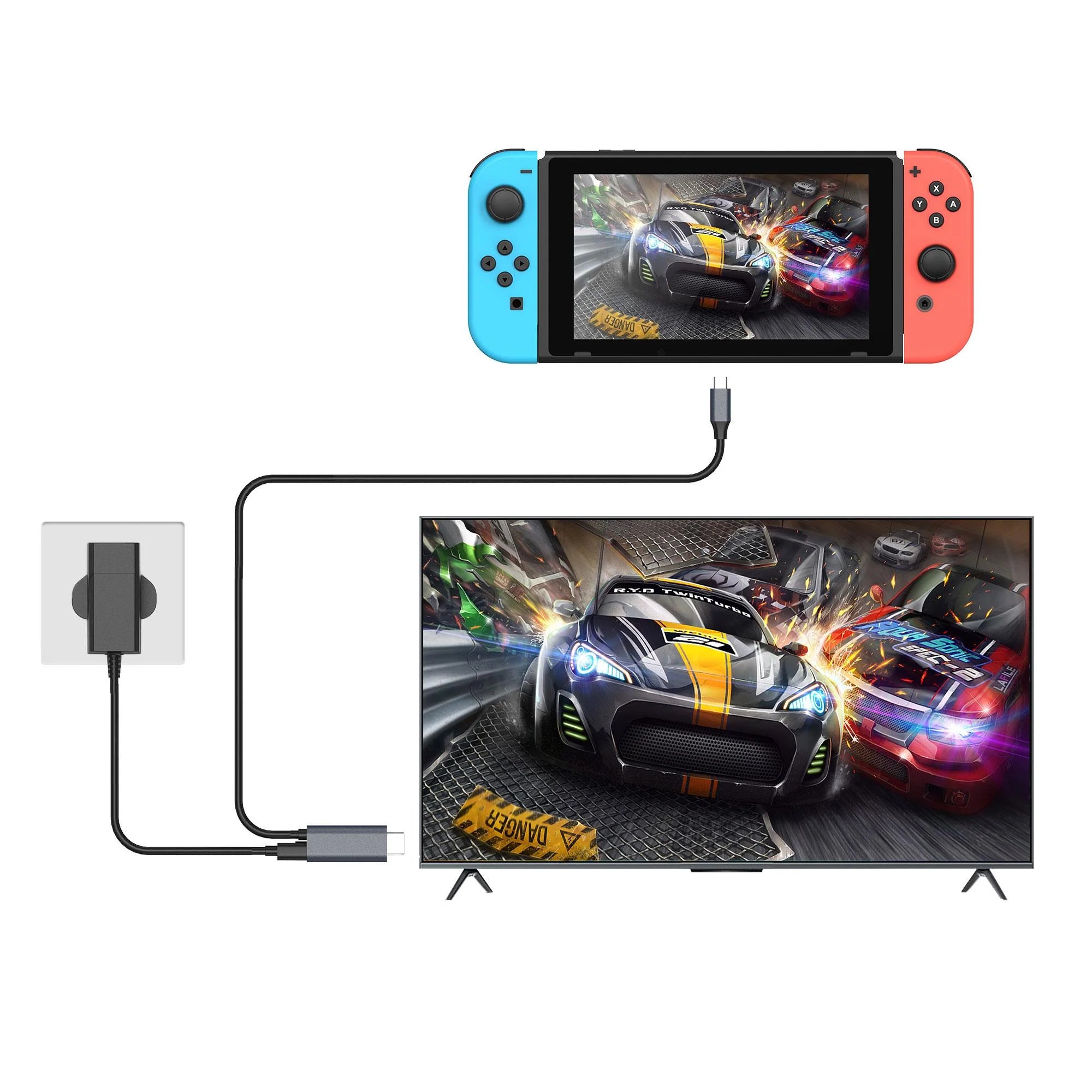 Powerwave Type-C to HDMI TV Adapter for Nintendo Switch 2