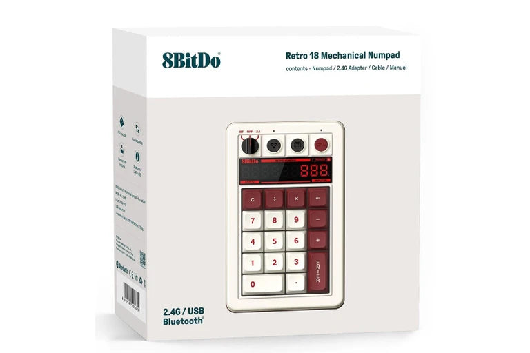 8BitDo Retro 18 Mechanical Numpad - Fami Edition