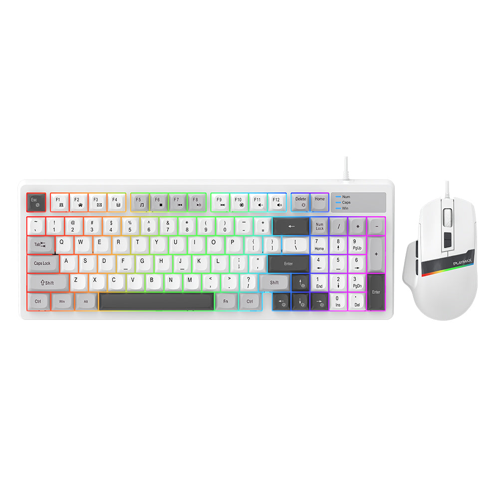 Playmax Strike Grey Keyboard and Mouse Bundle