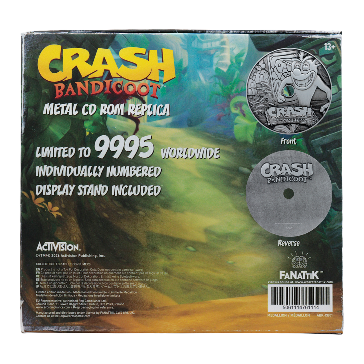 Crash Bandicoot - Limited Edition Metal CD-ROM Collectible