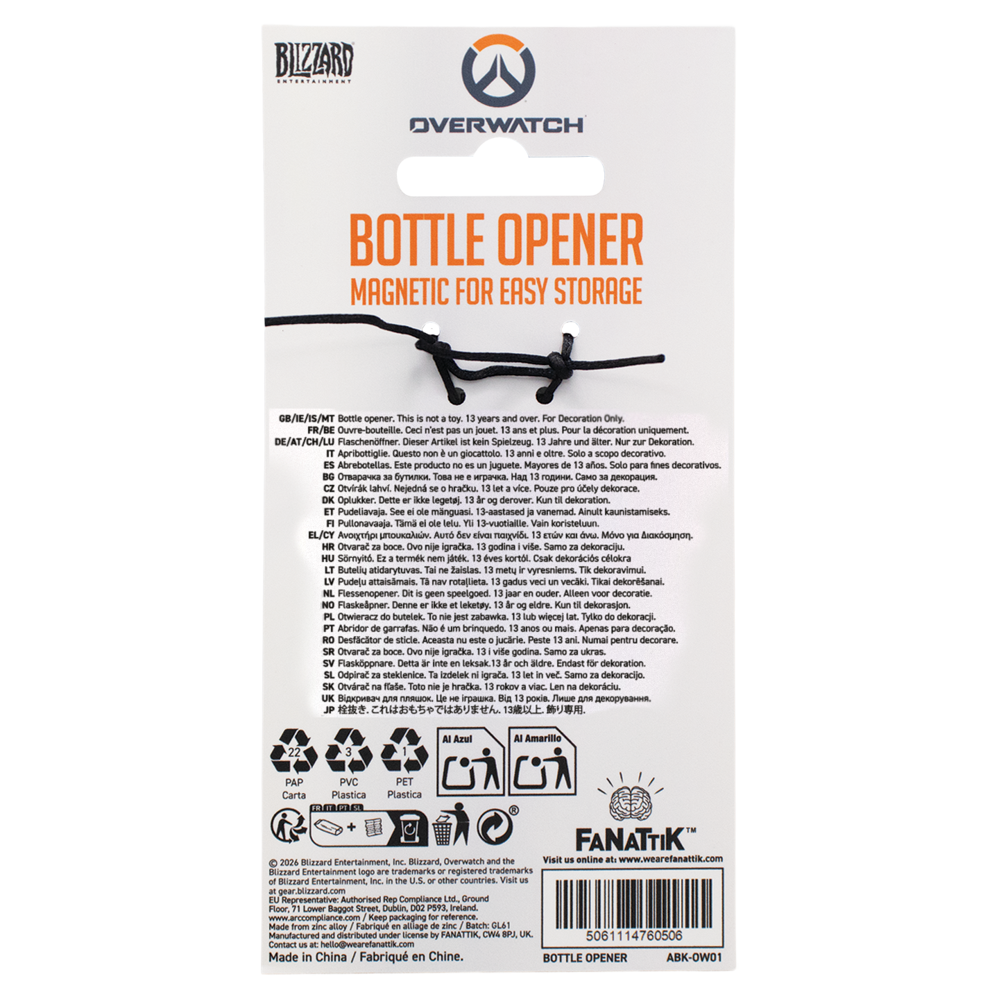 Overwatch - Logo Magnetic Bottle Opener