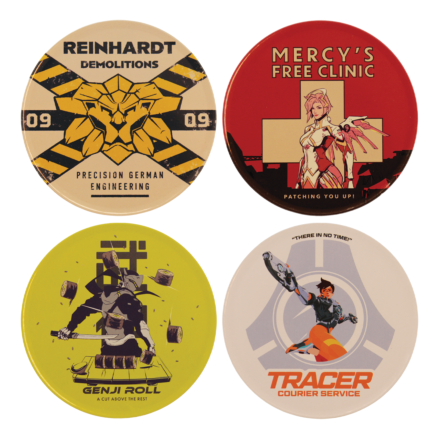 Overwatch - Set of Four Printed Metal Coasters