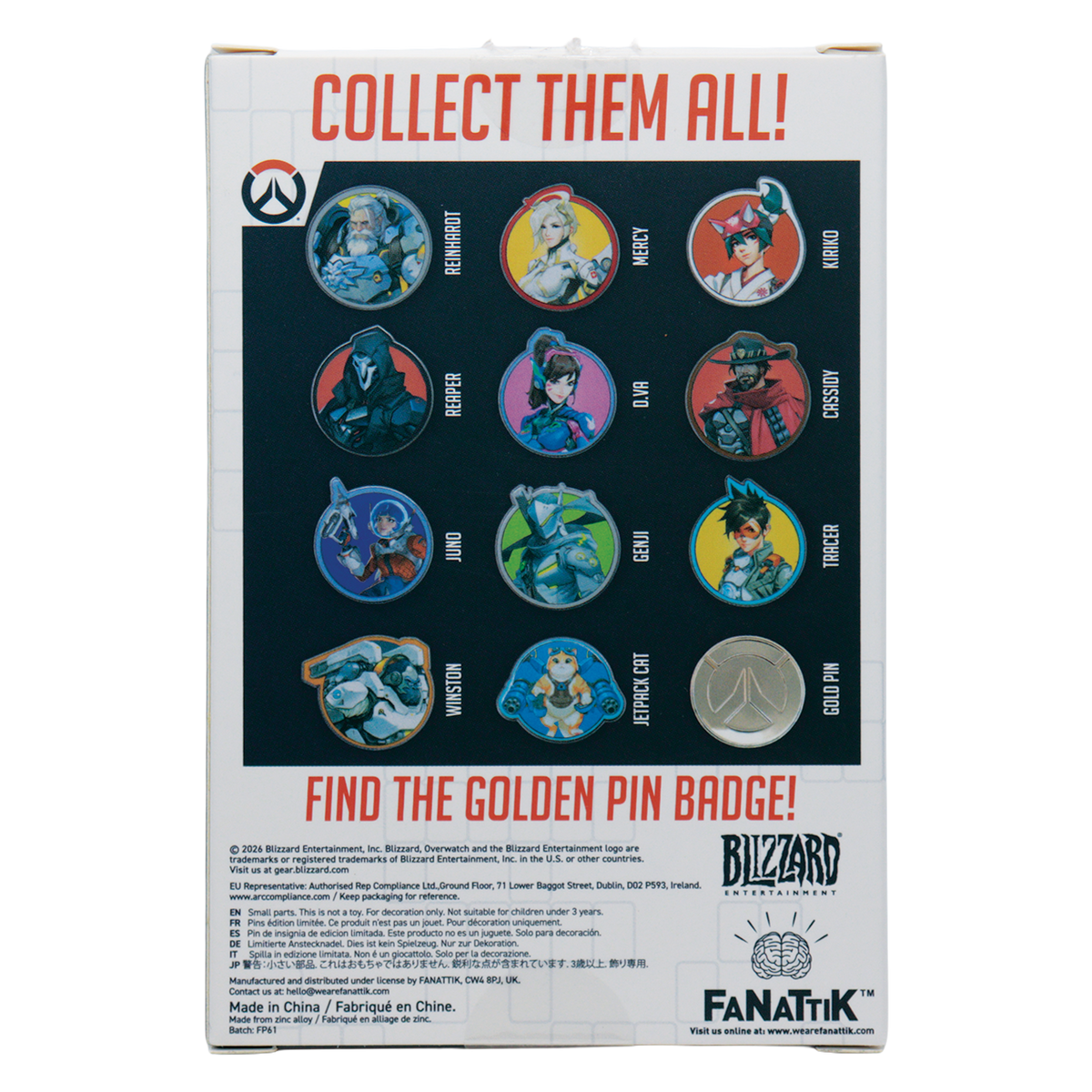 Overwatch - Mystery Pin Badges Individual Pack