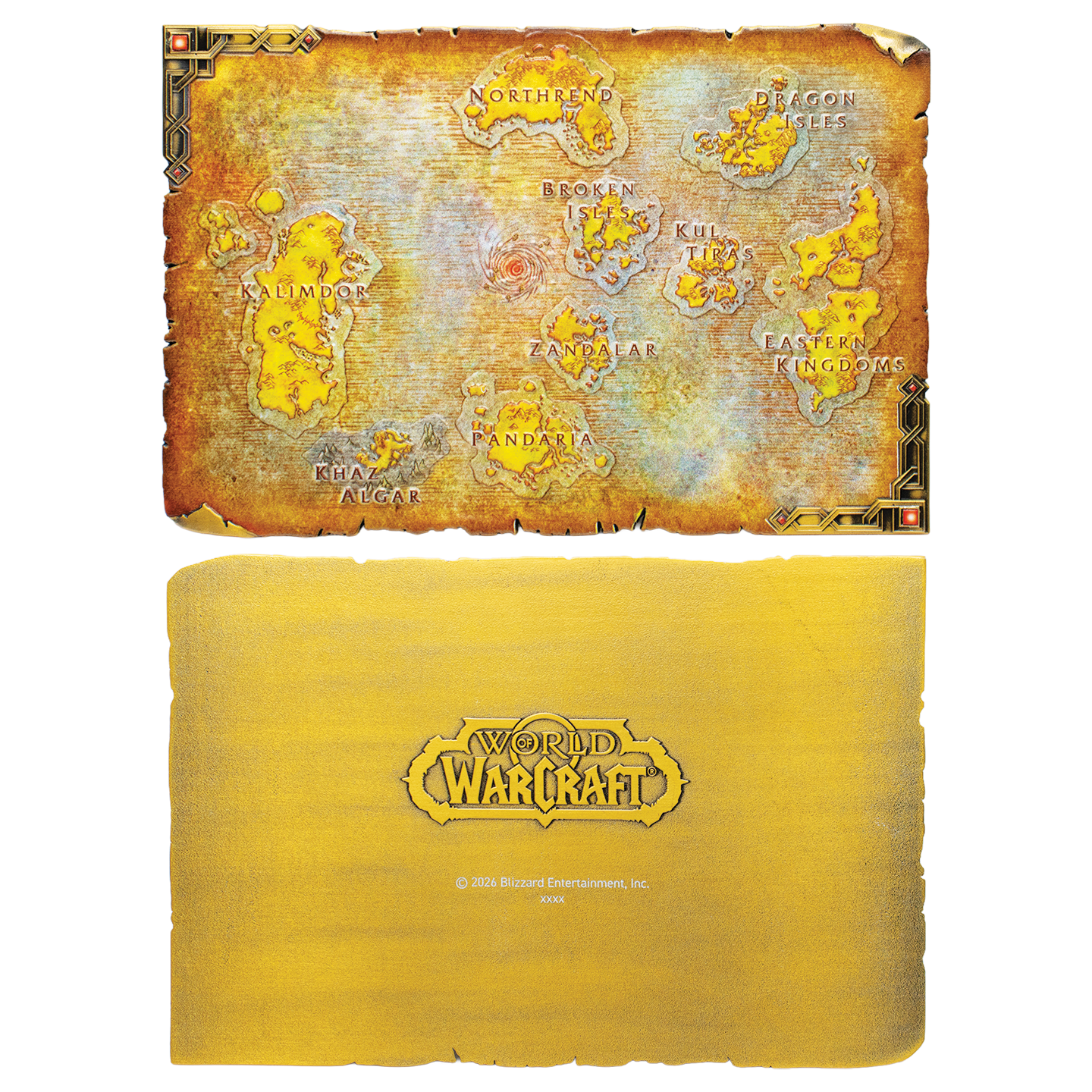 World of Warcraft - Limited Edition Metal Map of Azeroth