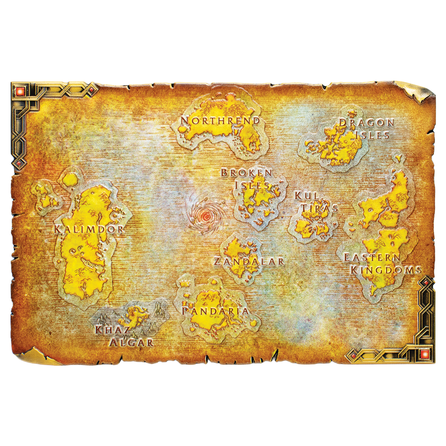 World of Warcraft - Limited Edition Metal Map of Azeroth