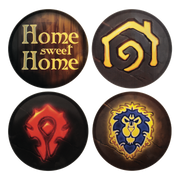 World of Warcraft - Set of Four Printed Metal Coasters