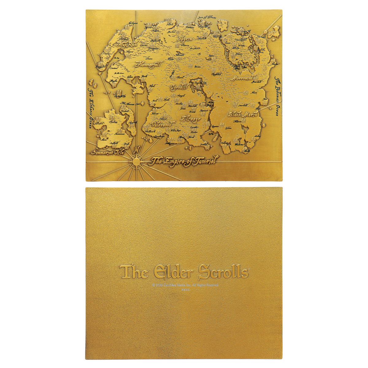 The Elder Scrolls - Limited Edition Metal Map of Tamriel