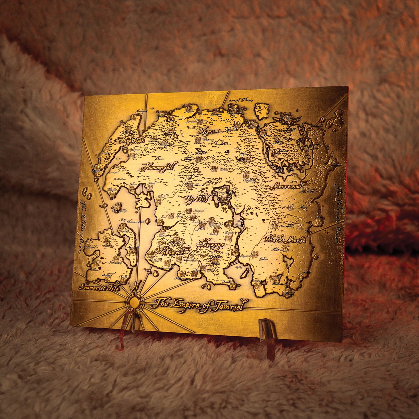 The Elder Scrolls - Limited Edition Metal Map of Tamriel
