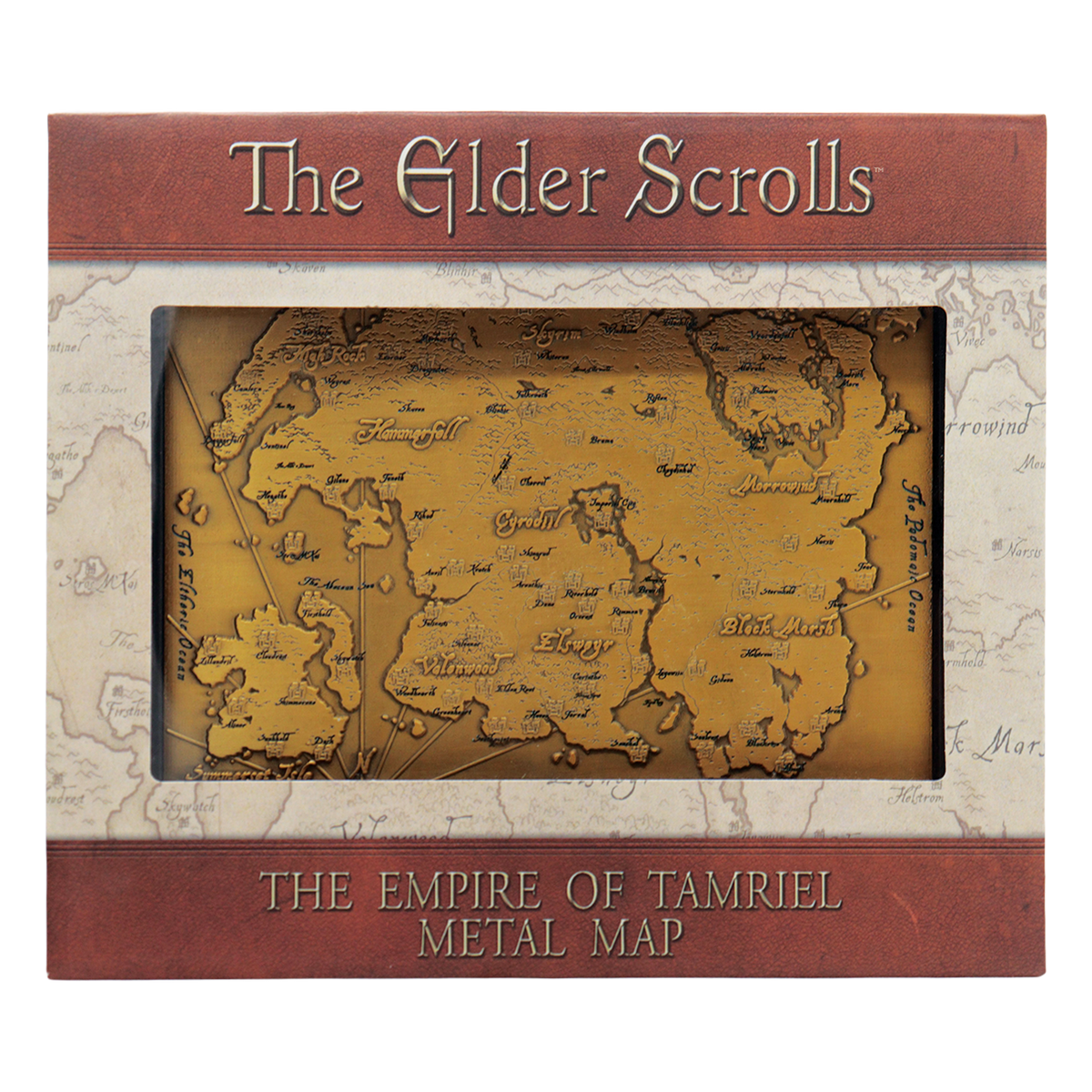 The Elder Scrolls - Limited Edition Metal Map of Tamriel