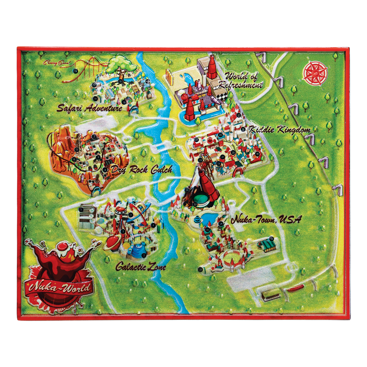 Fallout - Limited Edition Nuka-World Metal Map