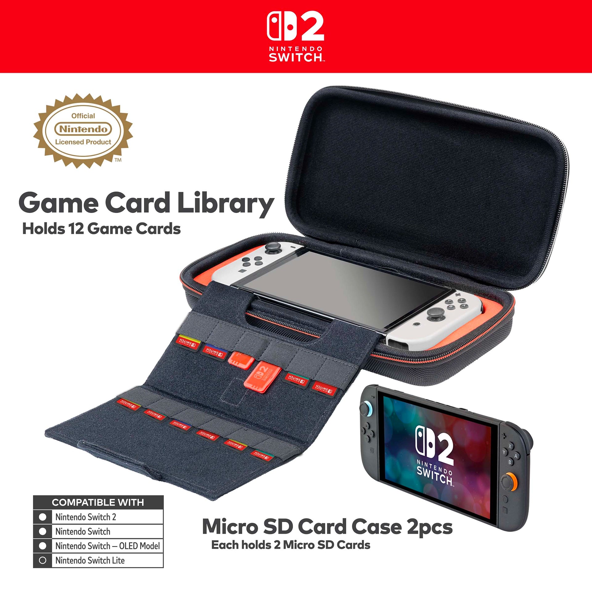 Nintendo Switch 2 Game Traveler Deluxe Travel Case