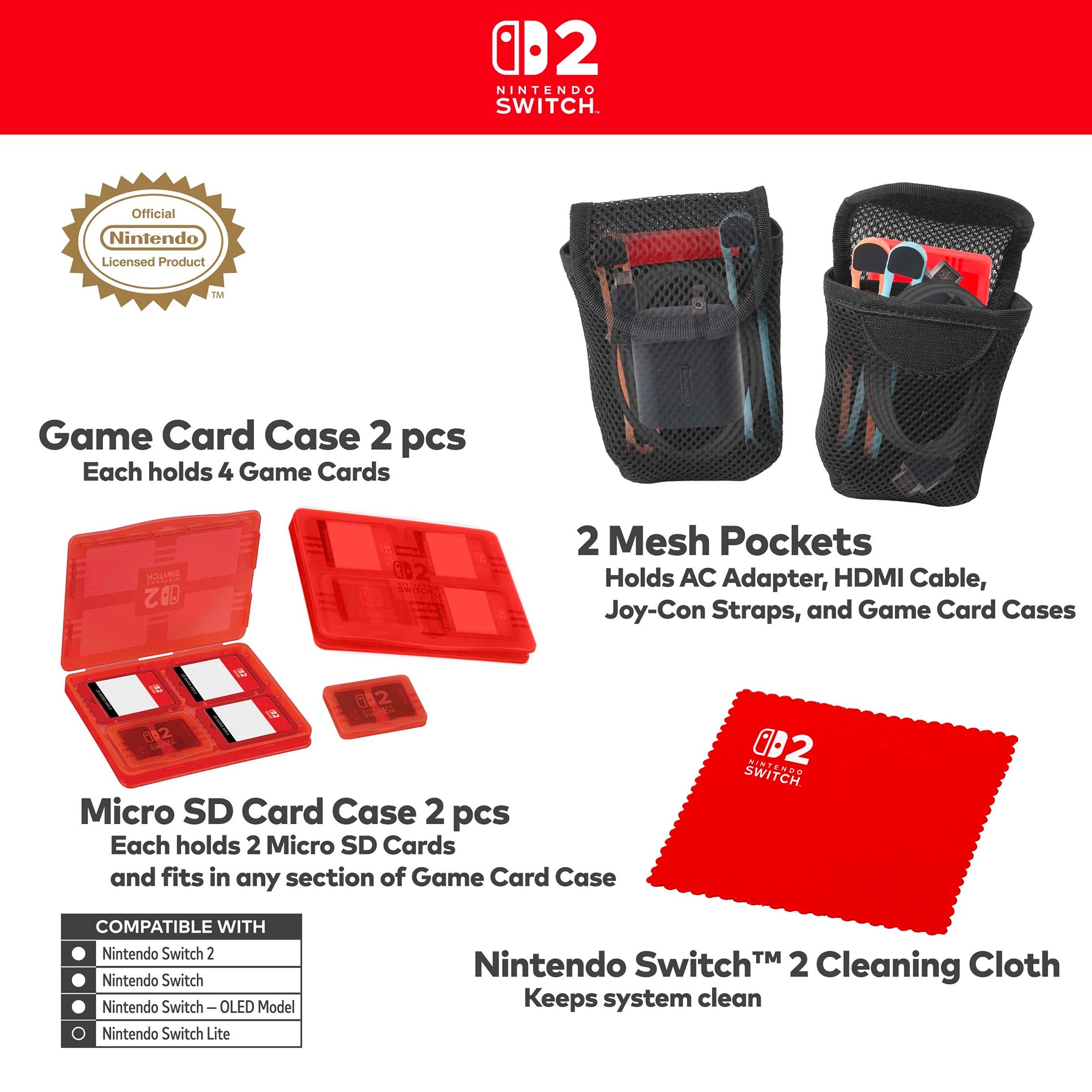 Nintendo Switch 2 Game Traveler Deluxe Full System Carry Case