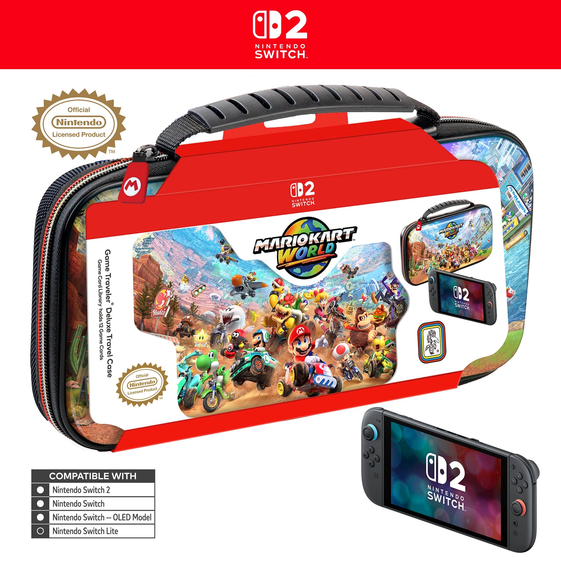 Nintendo Switch 2 Game Traveler Deluxe Case - Mario Kart World