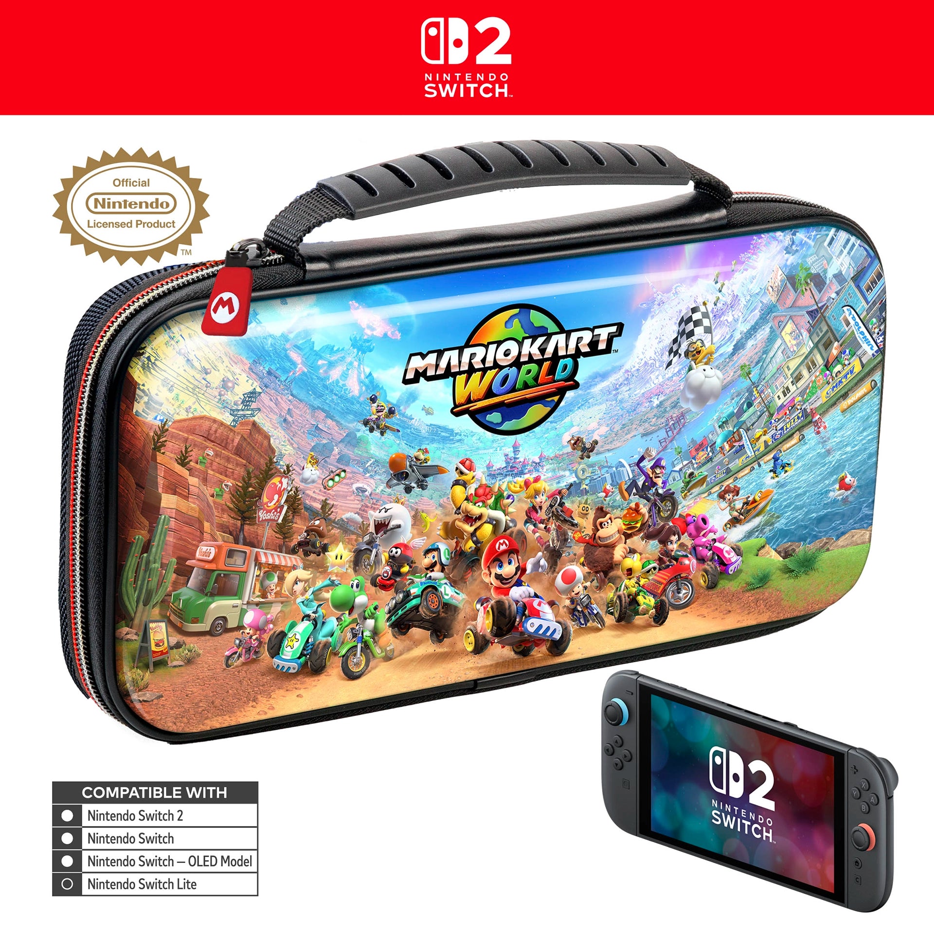 Nintendo Switch 2 Game Traveler Deluxe Case - Mario Kart World