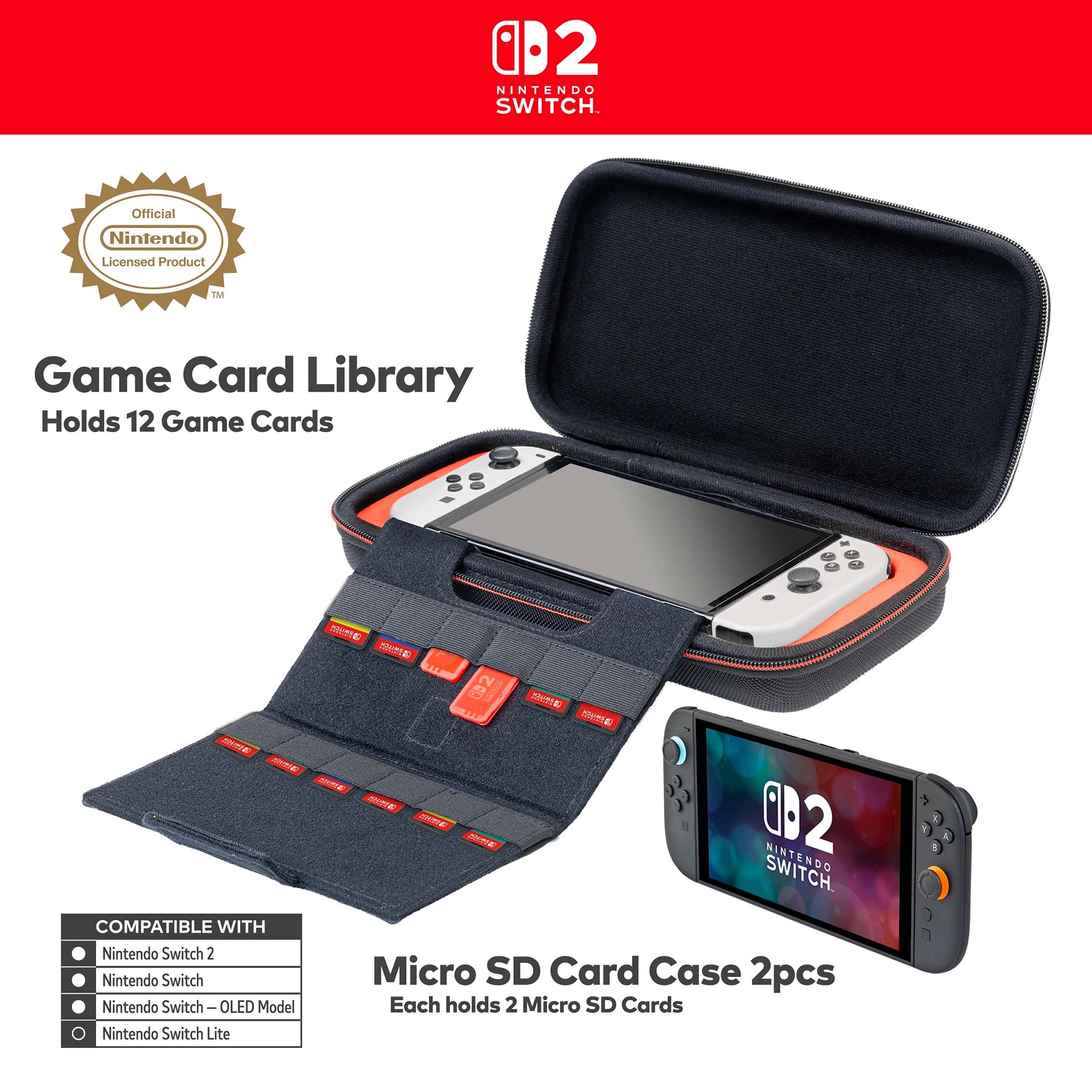 Nintendo Switch 2 Game Traveler Deluxe Case - Mario Kart World