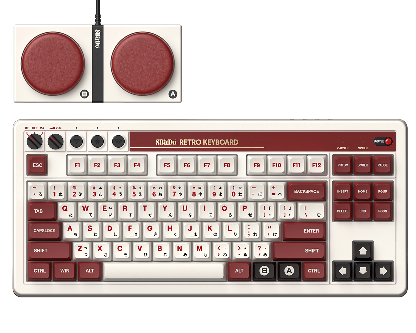 8BitDo Retro Mechanical Keyboard - Fami Edition