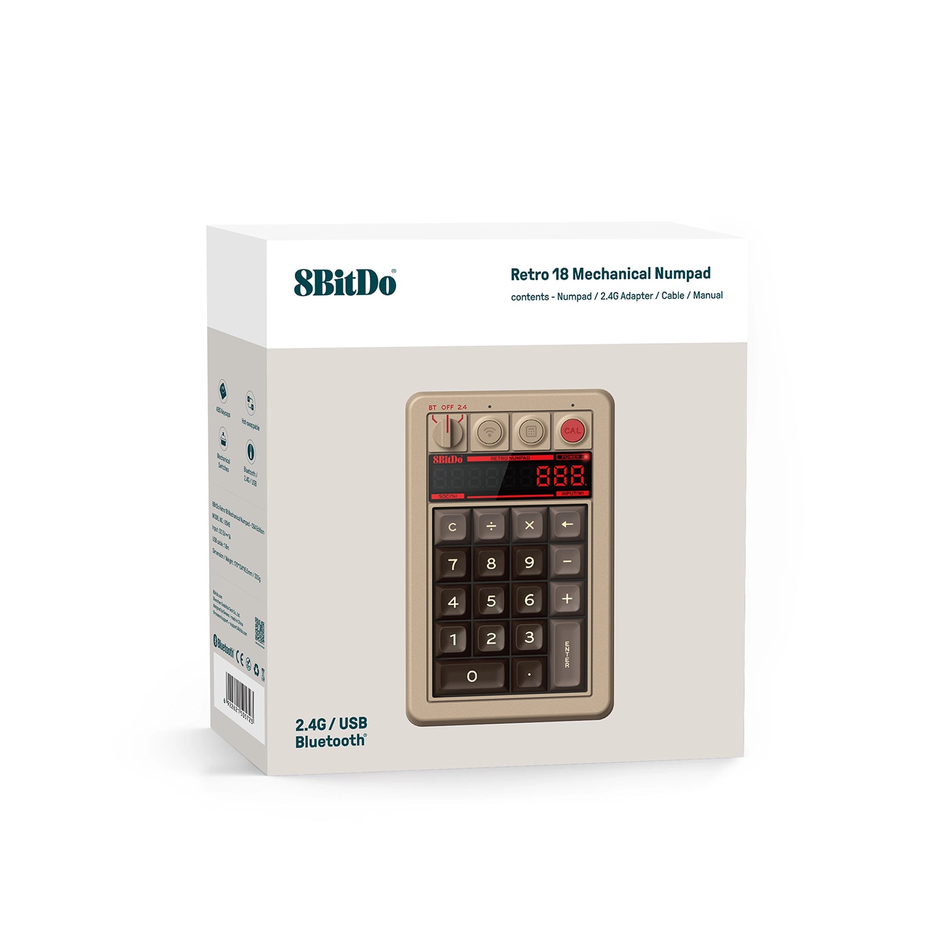 8BitDo Retro 18 Mechanical Numpad - C64 Edition