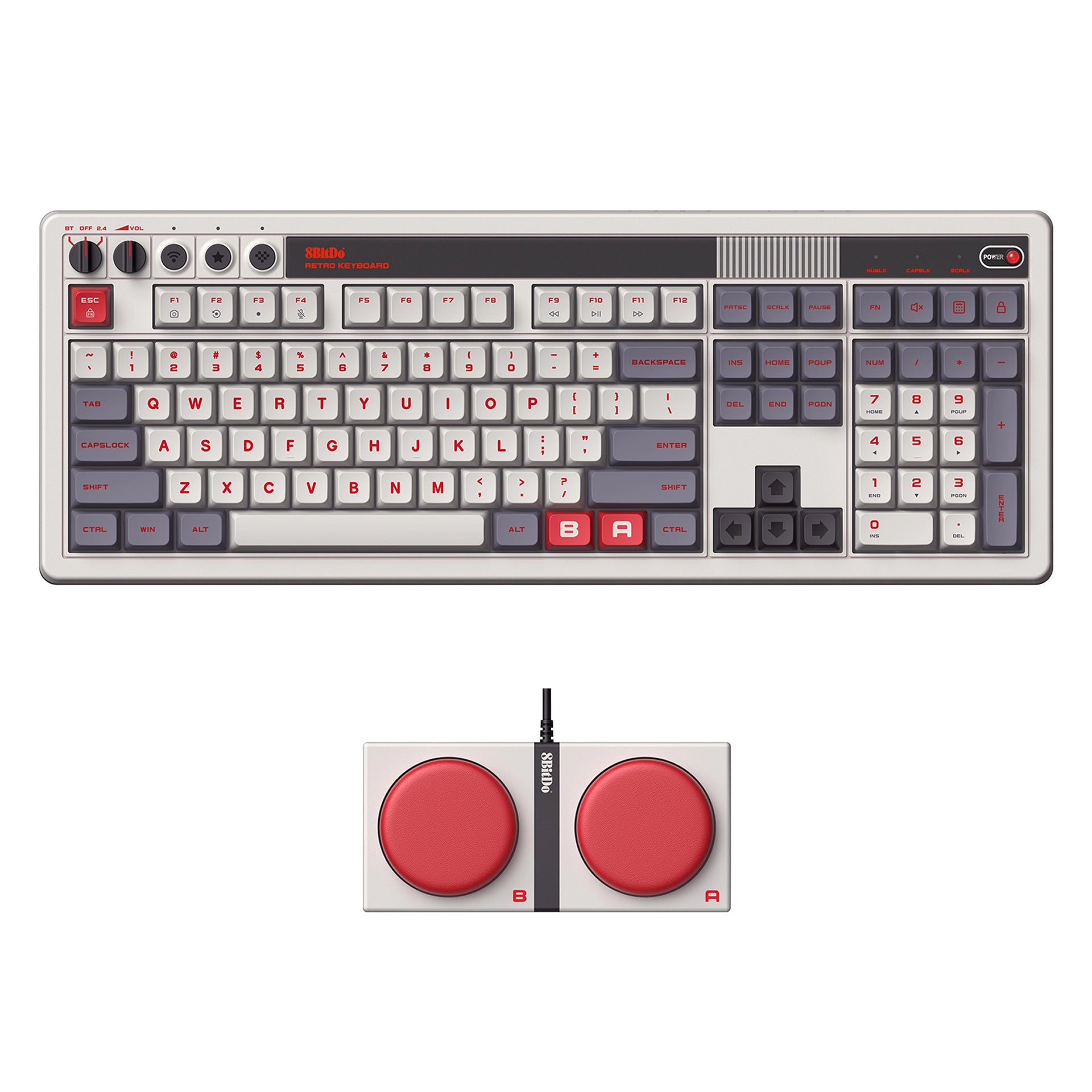 8BitDo Retro 108 Mechanical Keyboard - N Edition