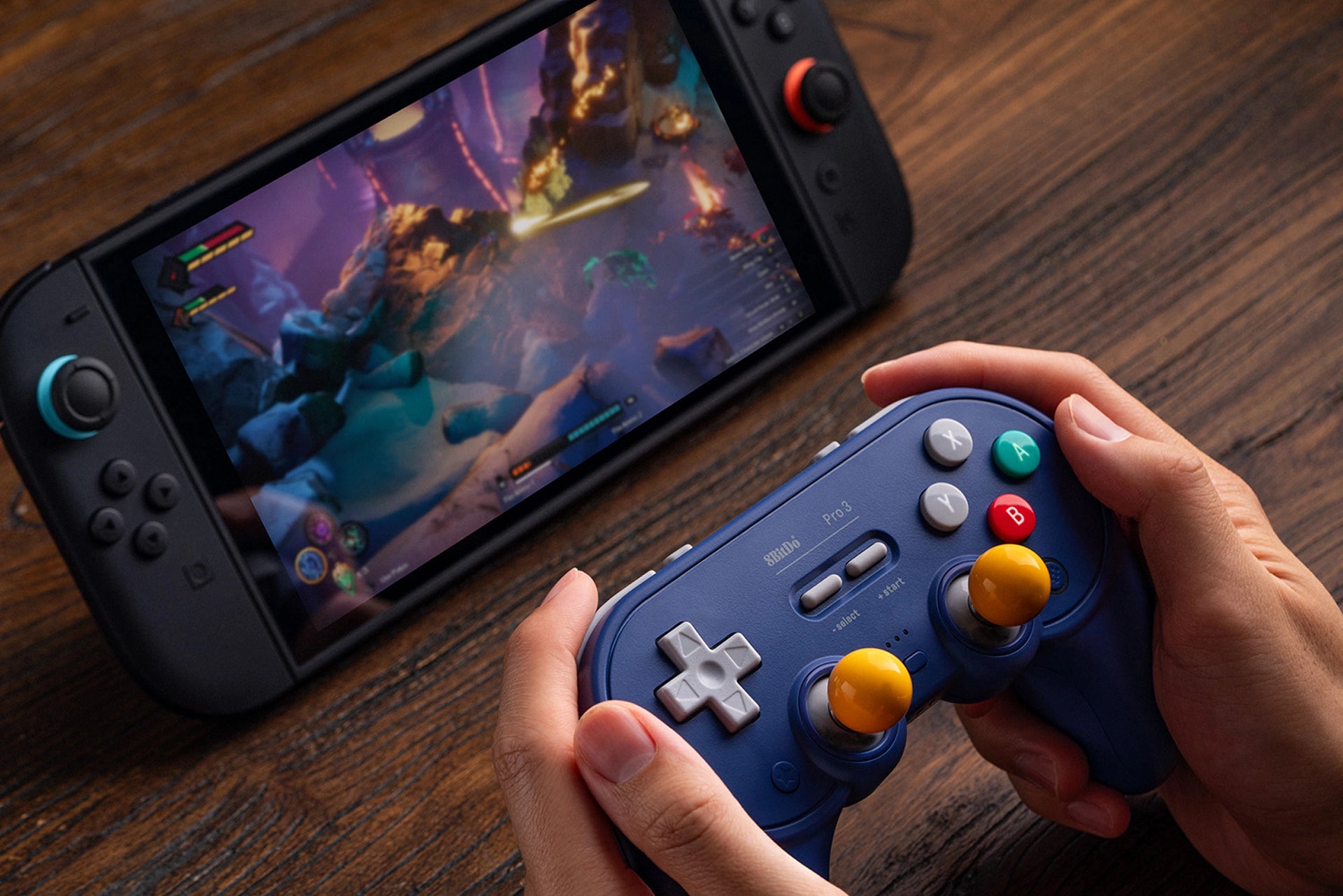 8BitDo Pro 3 Bluetooth Gamepad – Purple Edition