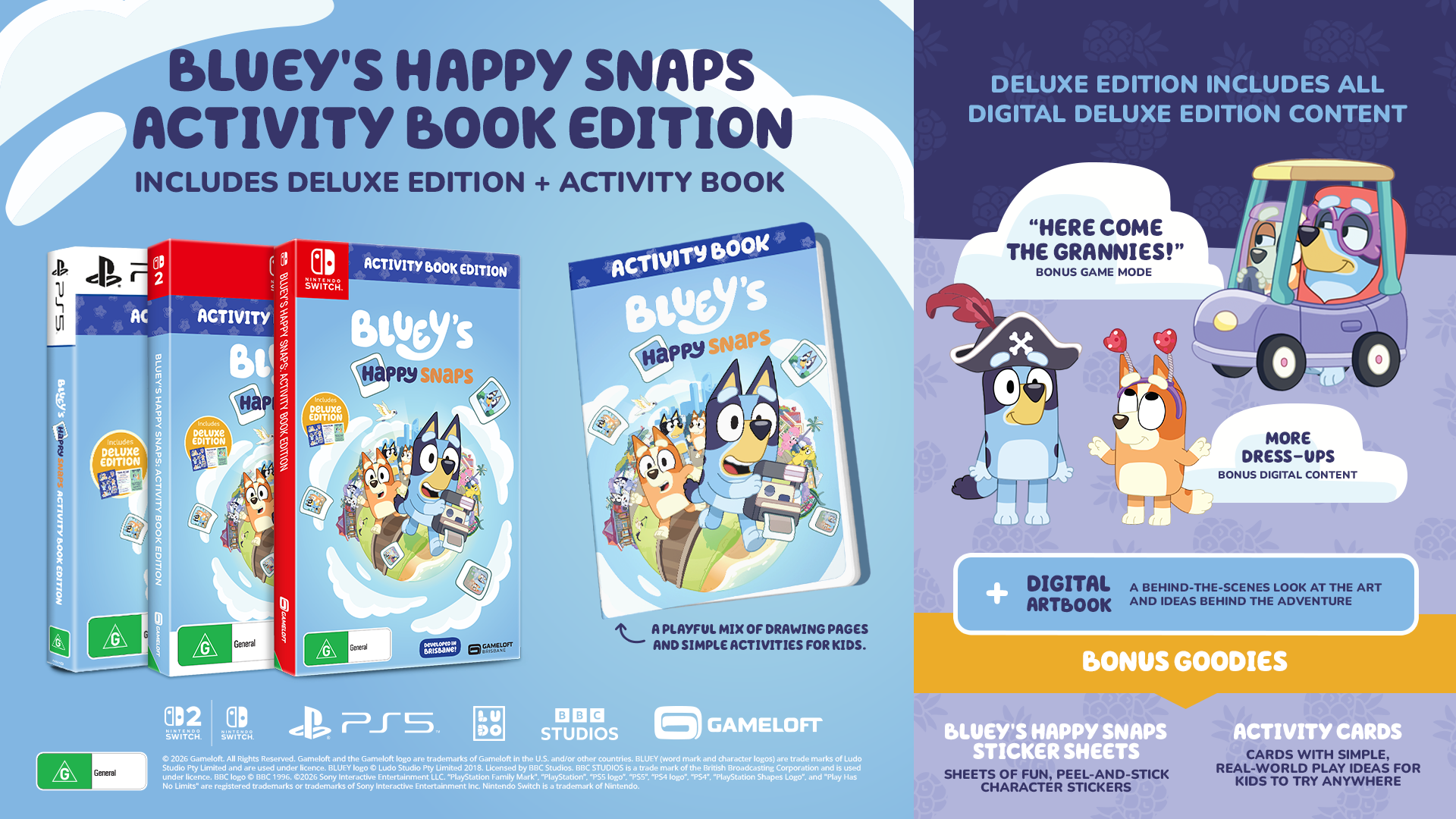 Bluey’s Happy Snaps: Activity Book Edition - Nintendo Switch