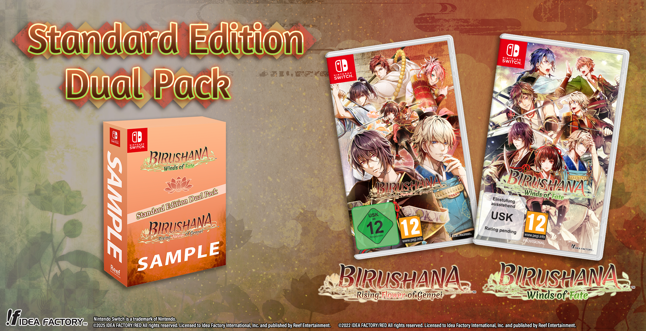 Birushana: Rising Flower of Genpei & Winds of Fate – Dual Pack - Nintendo Switch