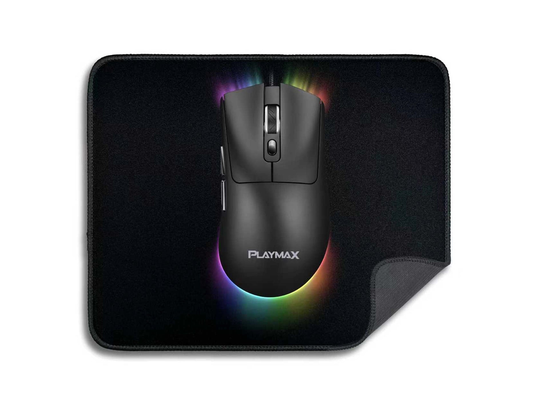 Playmax Black RGB Gaming Mouse & Mat Combo