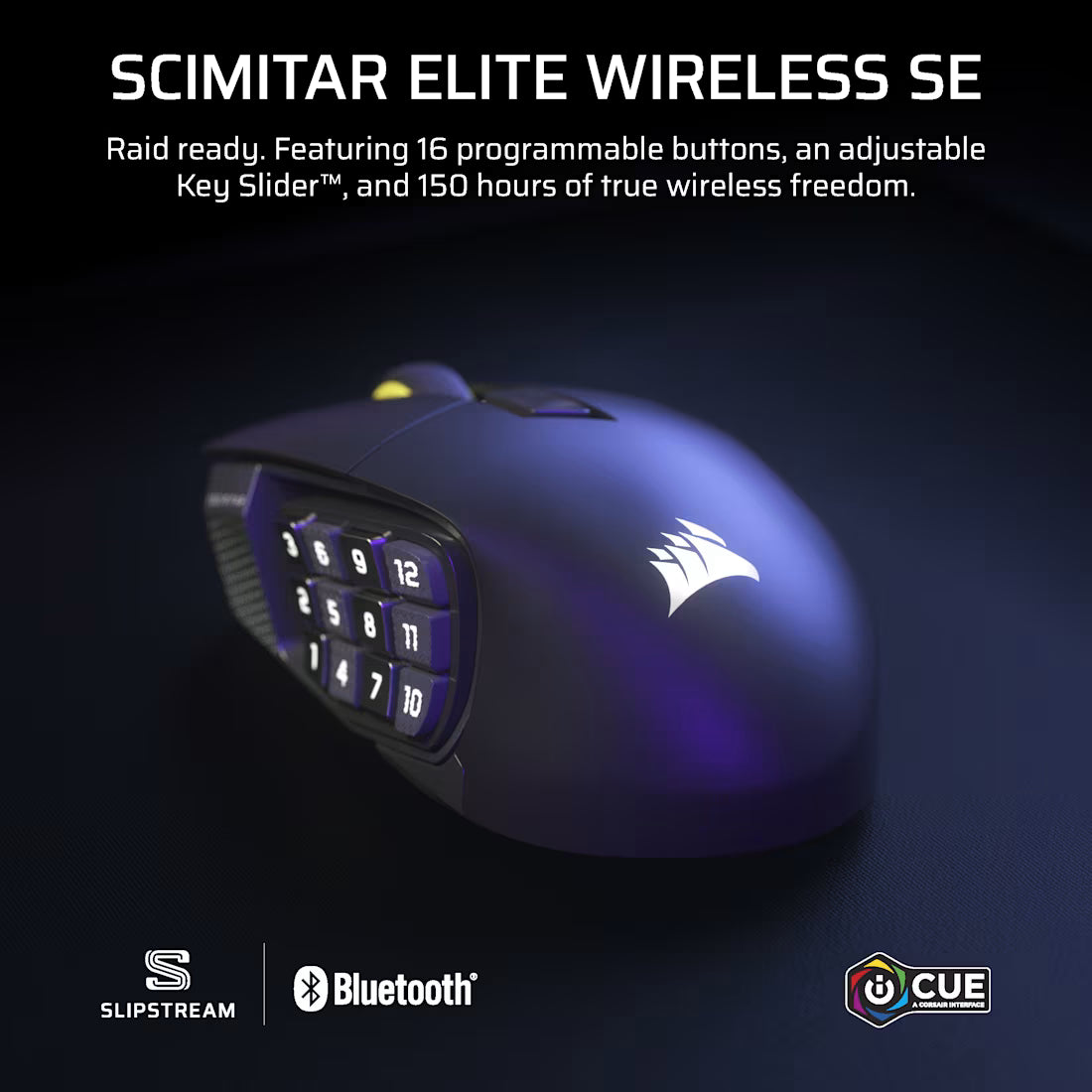 CORSAIR Scimitar Elite Wireless SE MMO Gaming Mouse