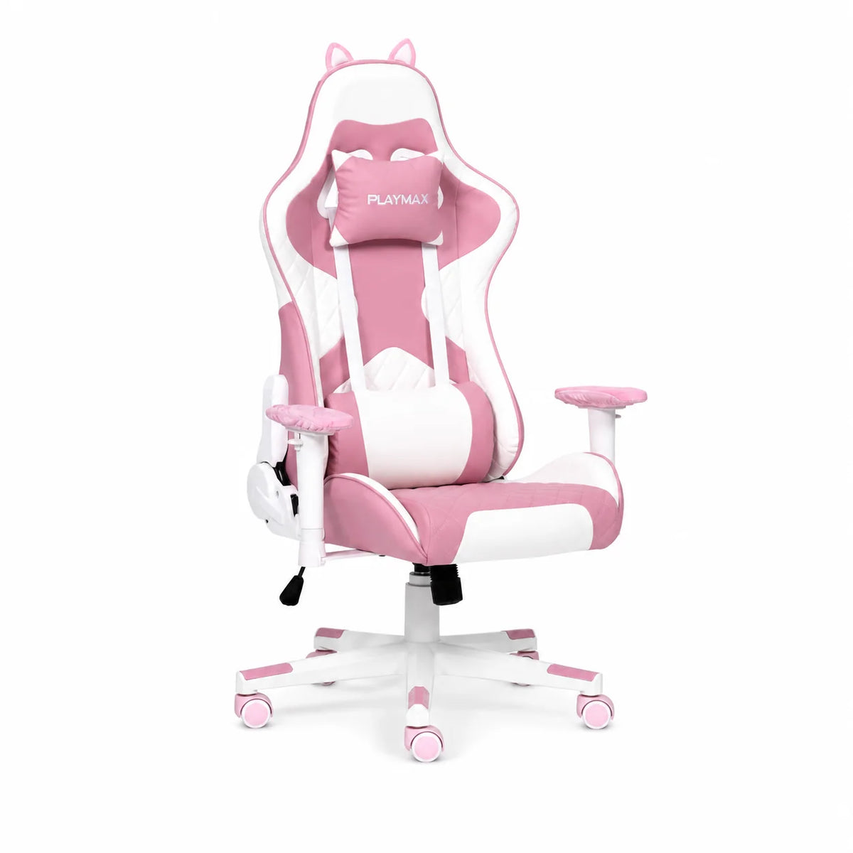 Playmax Studio Cat Gaming Chair - White/Pink