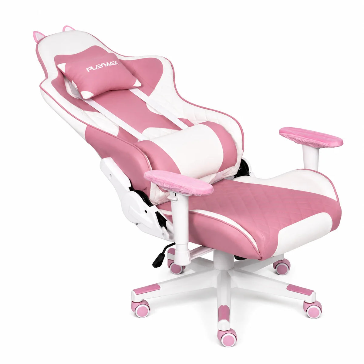 Playmax Studio Cat Gaming Chair - White/Pink