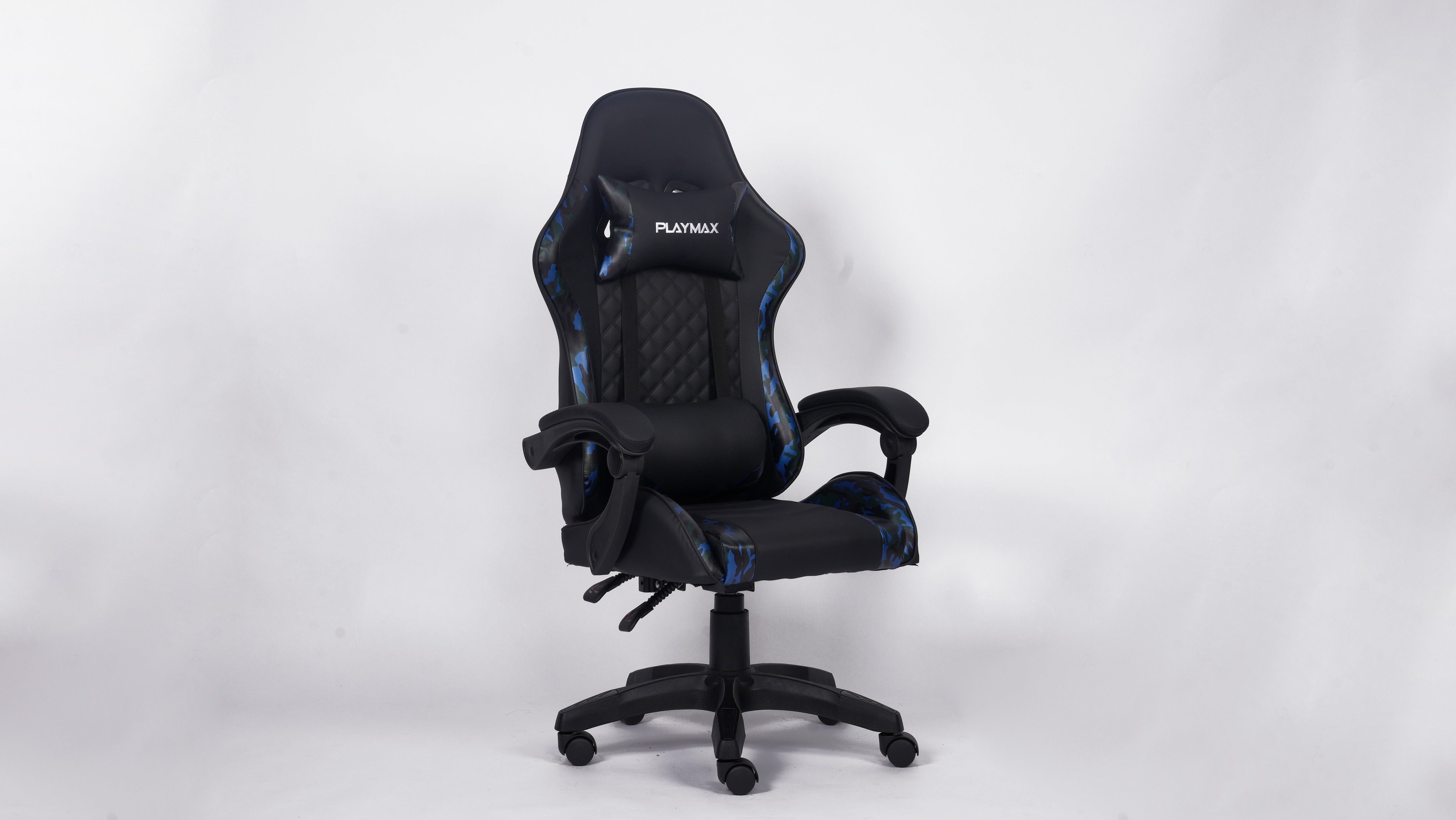 Playmax Studio Core Gaming Chair - Blue Camo/Black