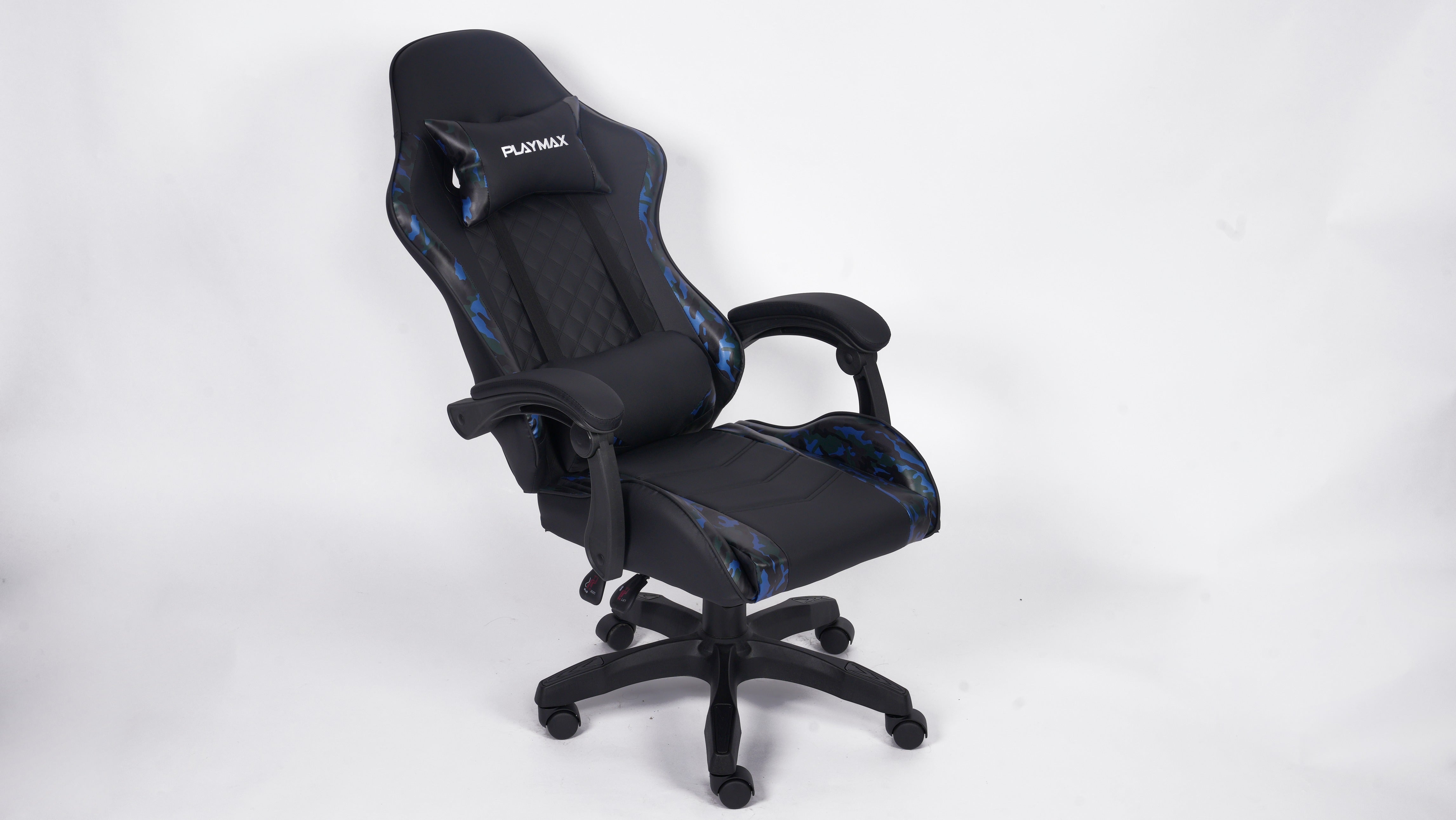 Playmax Studio Core Gaming Chair - Blue Camo/Black