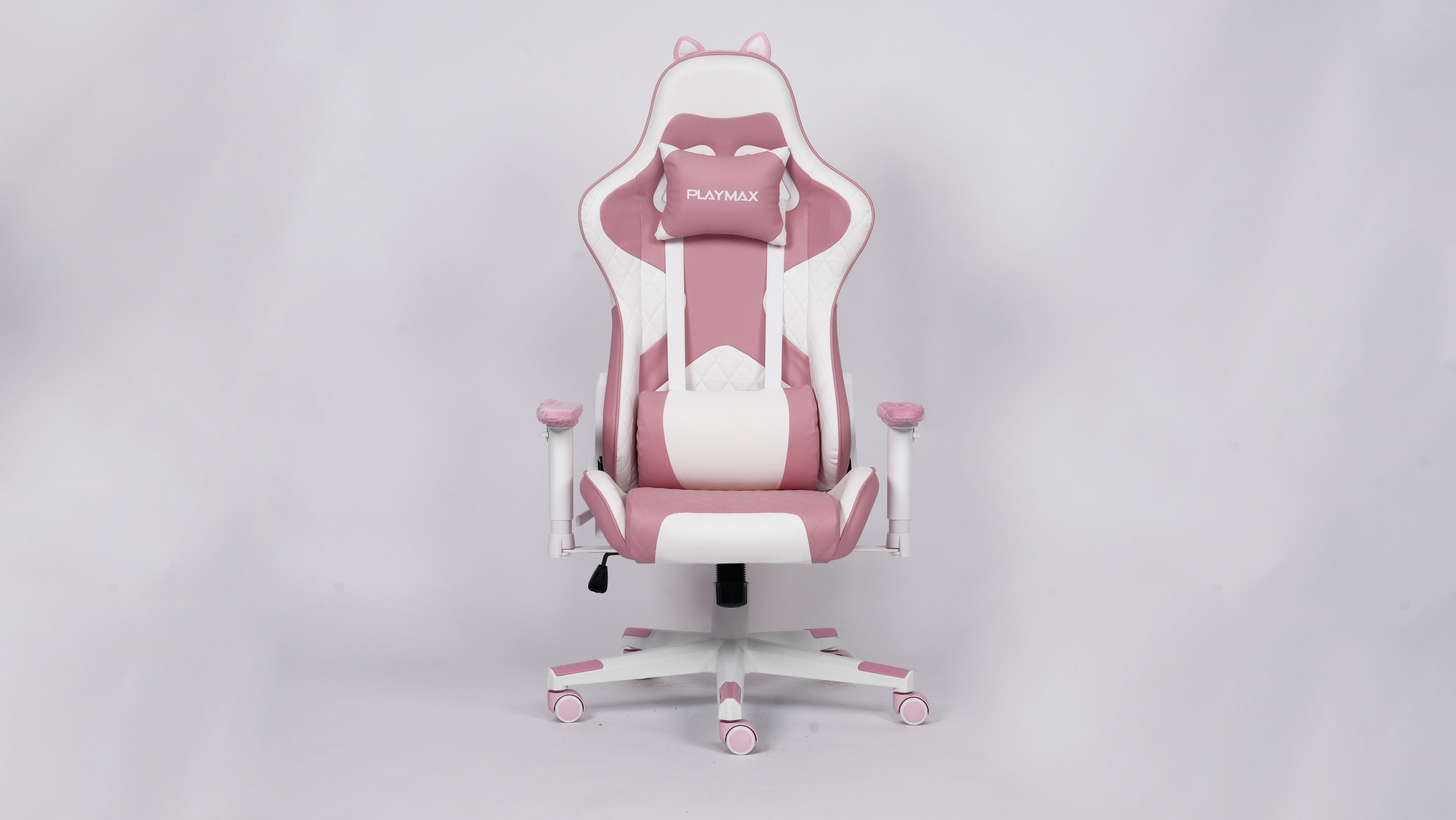 Playmax Studio Cat Gaming Chair - White/Pink