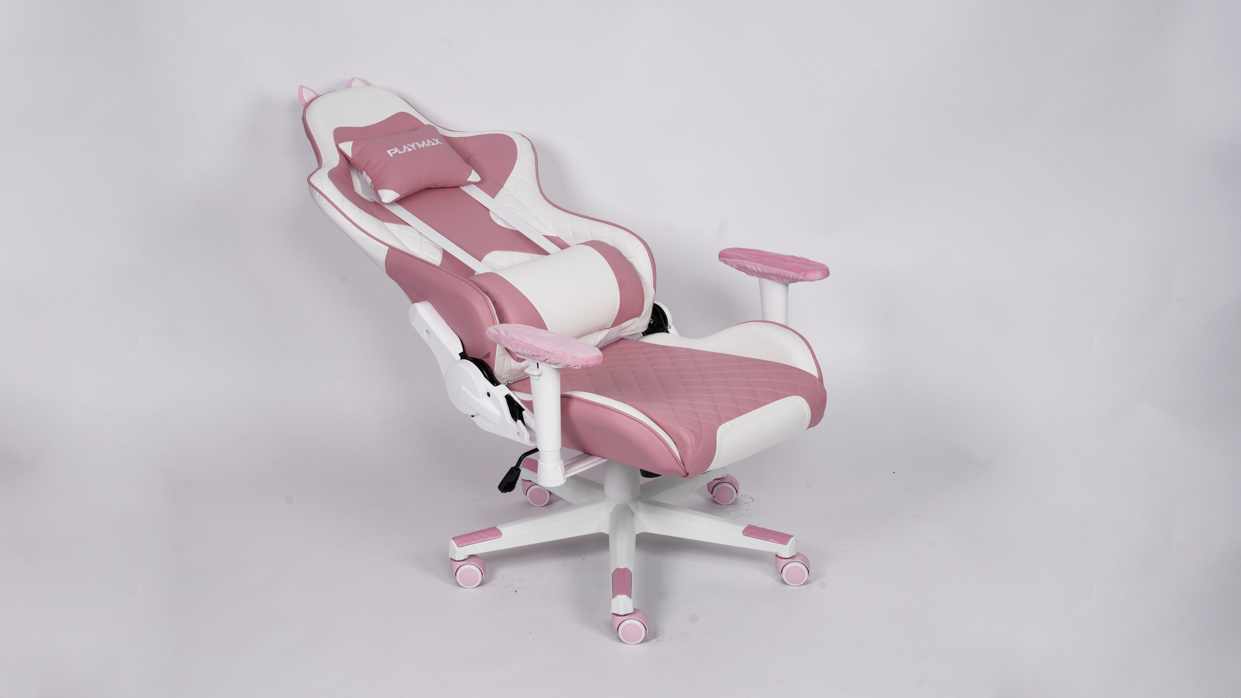 Playmax Studio Cat Gaming Chair - White/Pink