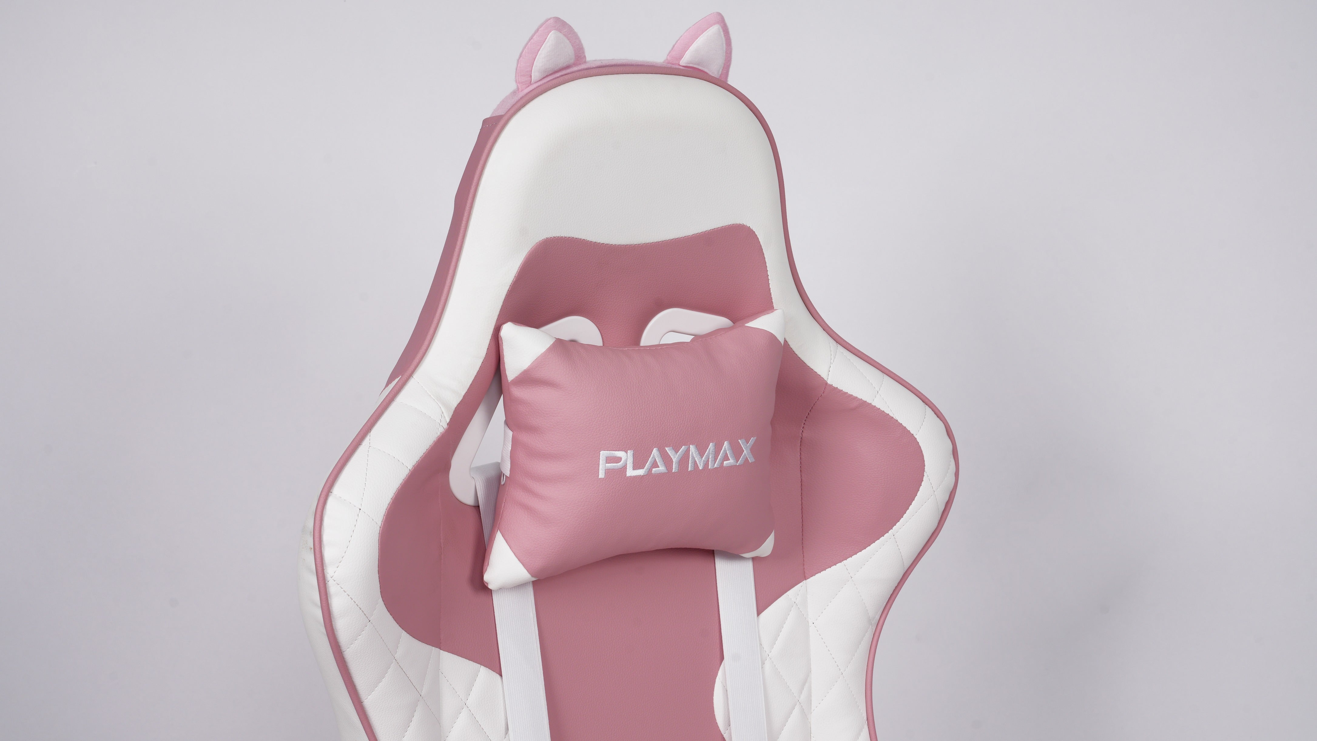 Playmax Studio Cat Gaming Chair - White/Pink