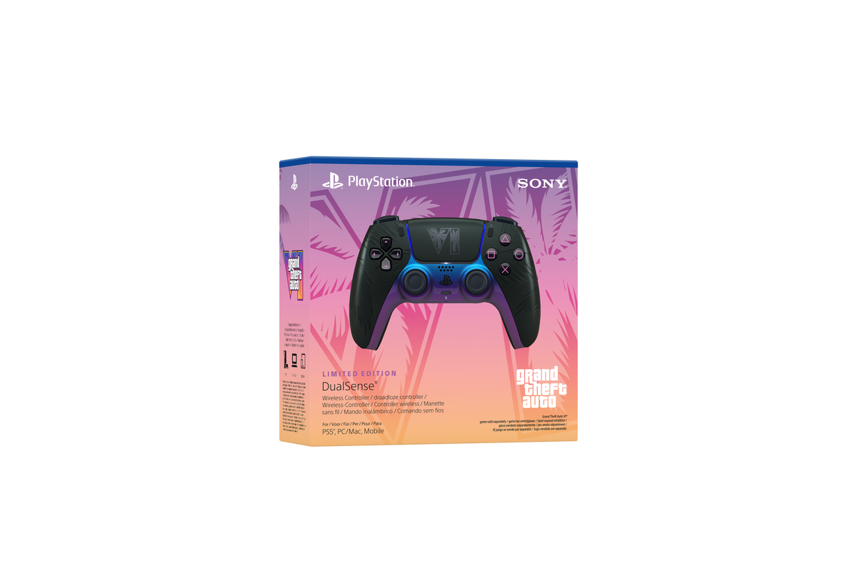 PS5 PlayStation 5 DualSense Wireless Controller: Grand Theft Auto VI - Black Limited Edition
