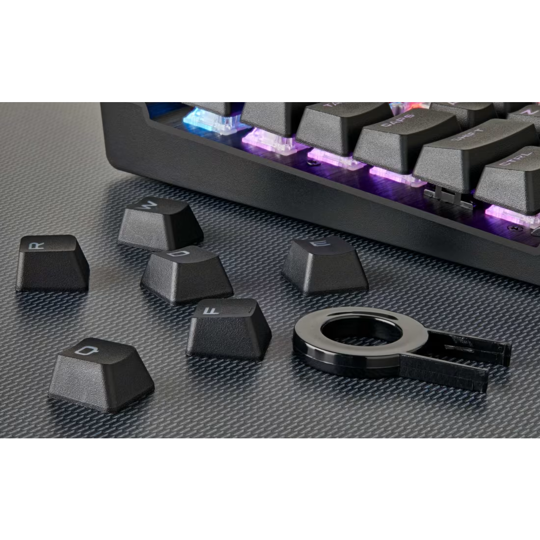 CORSAIR PBT Double-Shot Gaming Keycaps - Black
