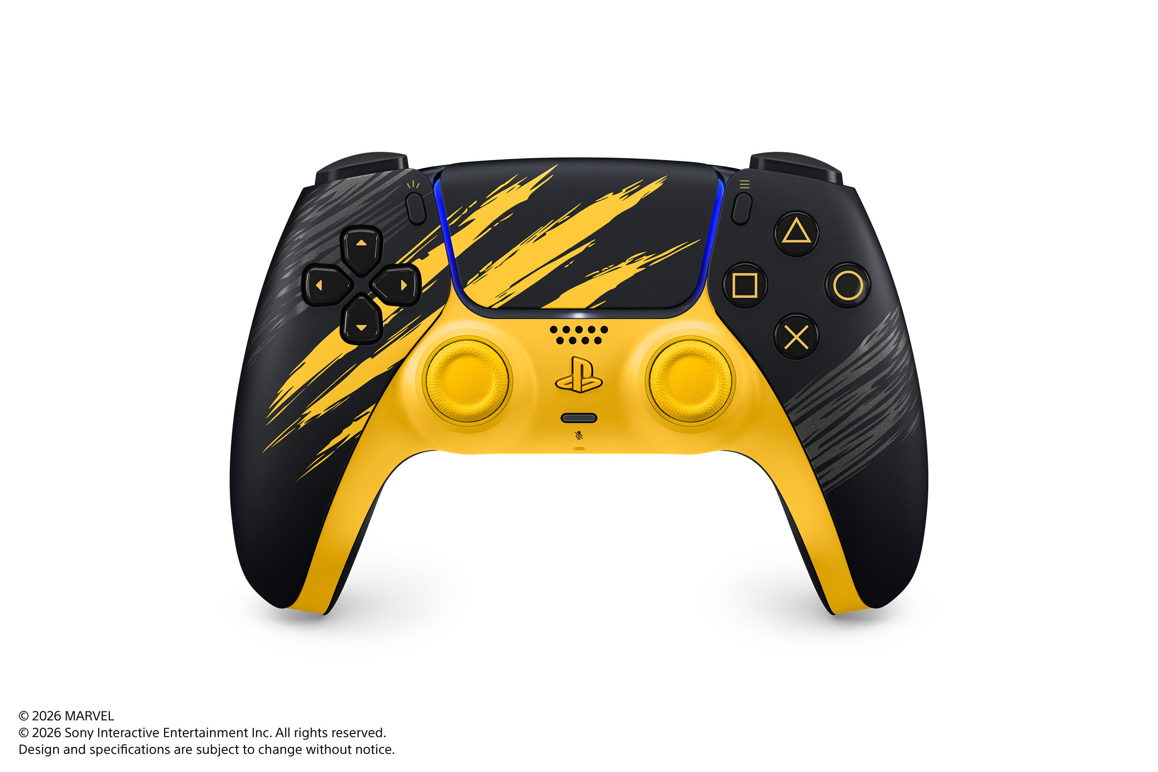 PS5 PlayStation 5 DualSense Wireless Controller - Marvel’s Wolverine Battle Yellow Limited Edition
