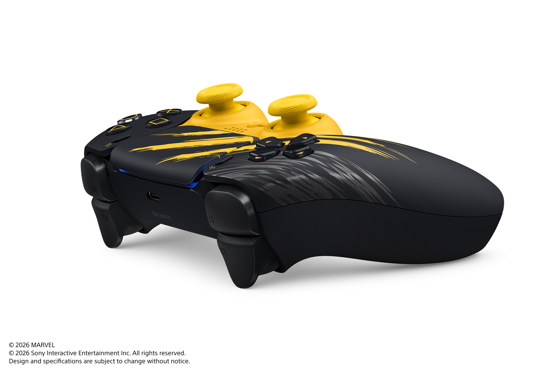PS5 PlayStation 5 DualSense Wireless Controller - Marvel’s Wolverine Battle Yellow Limited Edition