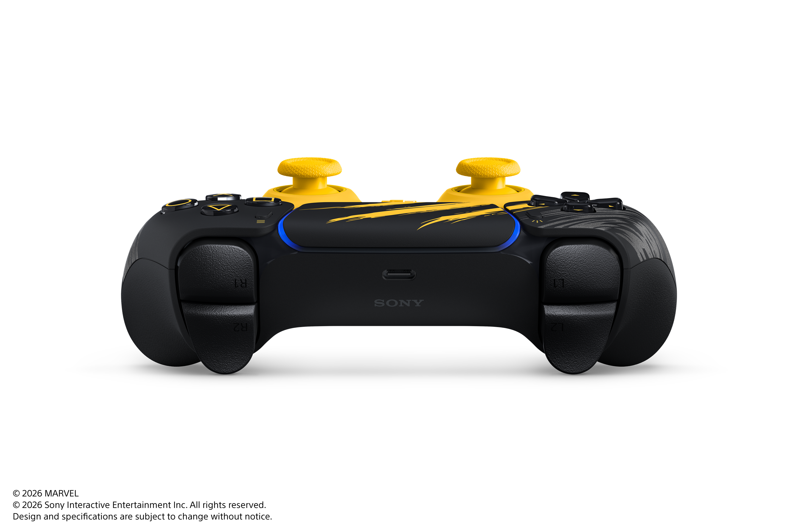 PS5 PlayStation 5 DualSense Wireless Controller - Marvel’s Wolverine Battle Yellow Limited Edition