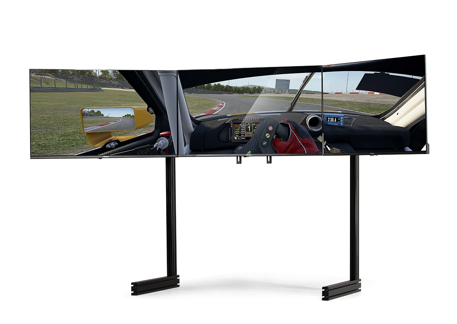 Next Level Racing Elite Free Standing Triple Monitor Add-On - Black Edition