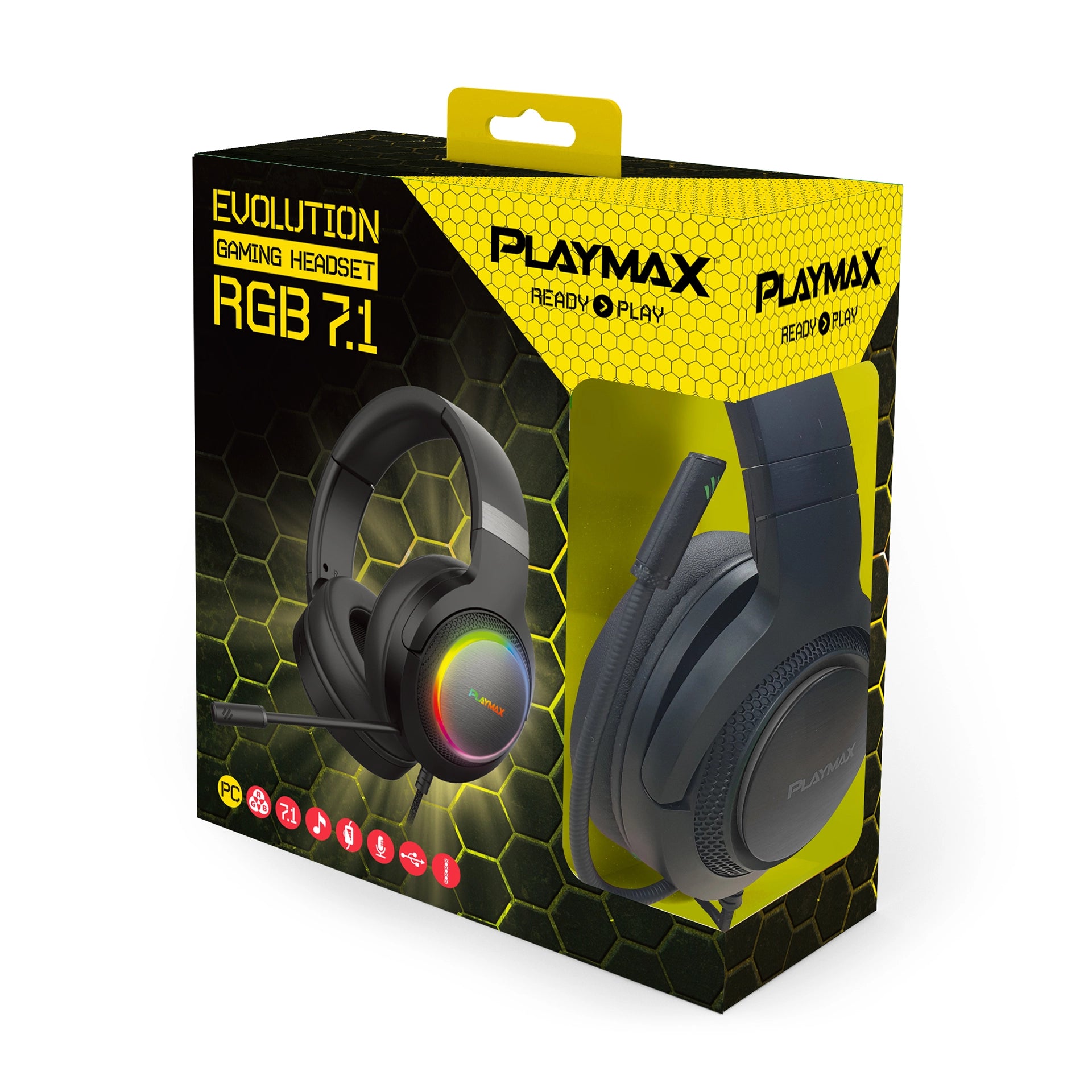 Playmax 7.1 RGB Pro Gaming Headset - PC