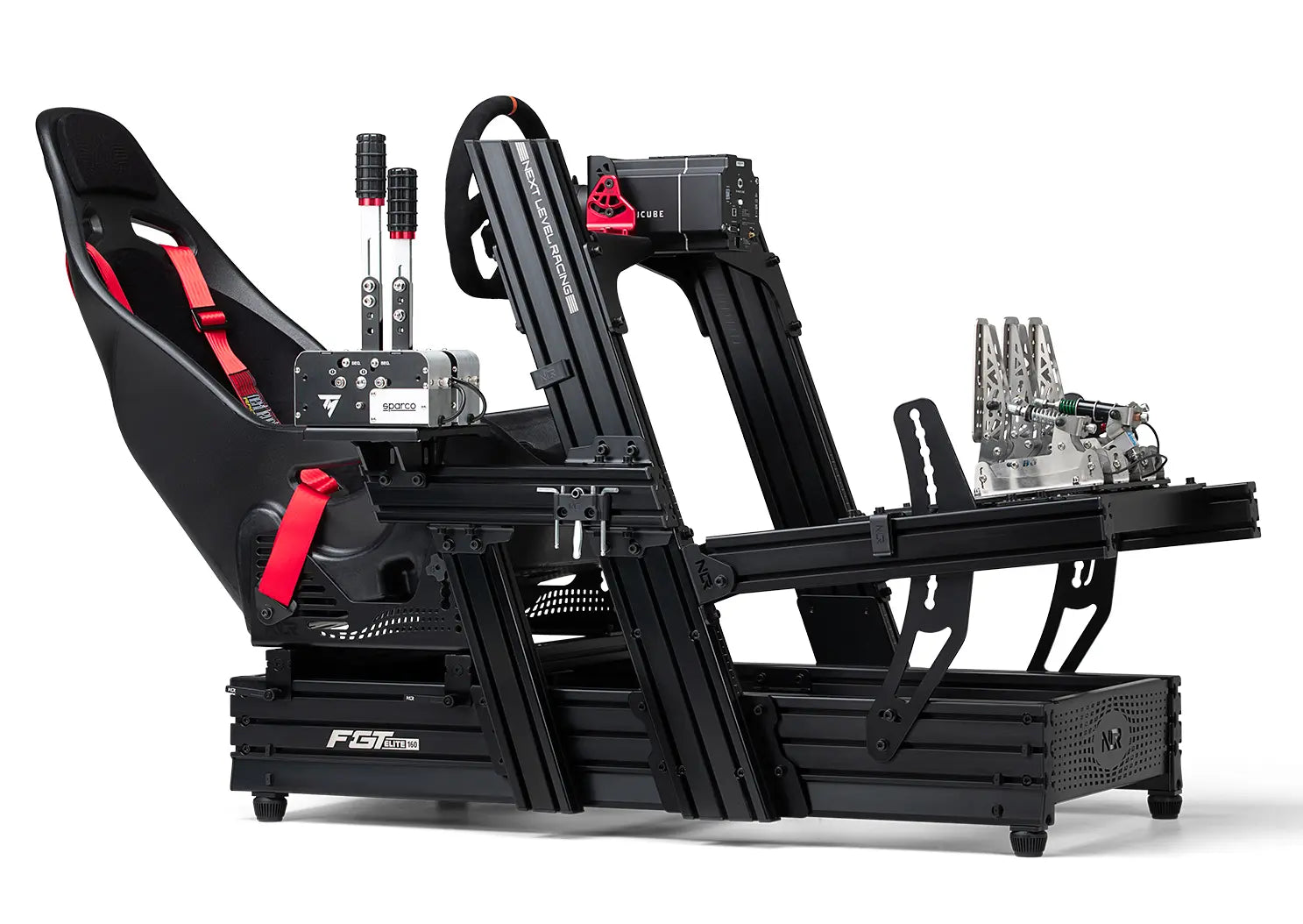 Next Level Racing F-GT 160 Cockpit- Wheel Plate Edition - Black