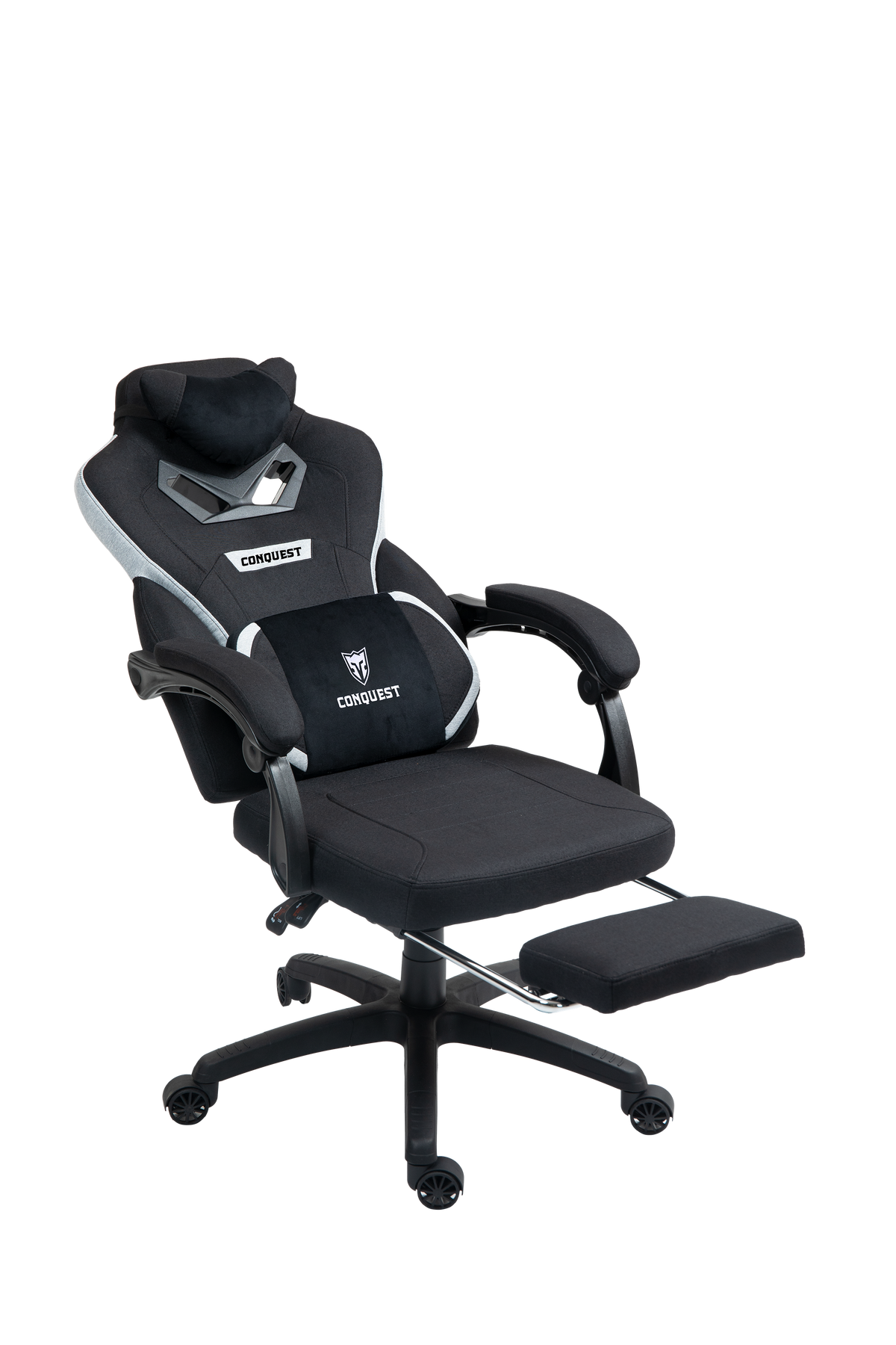 Conquest Vanguard Gaming Chair - Black Fabric