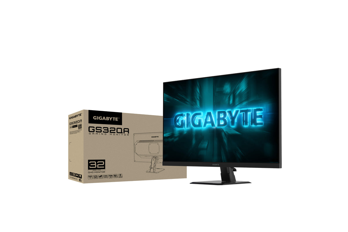 GIGABYTE GS32QA Gaming Monitor 31.5" SS IPS 180Hz 2560X 1440 QHD HDMI 2.0 x 2