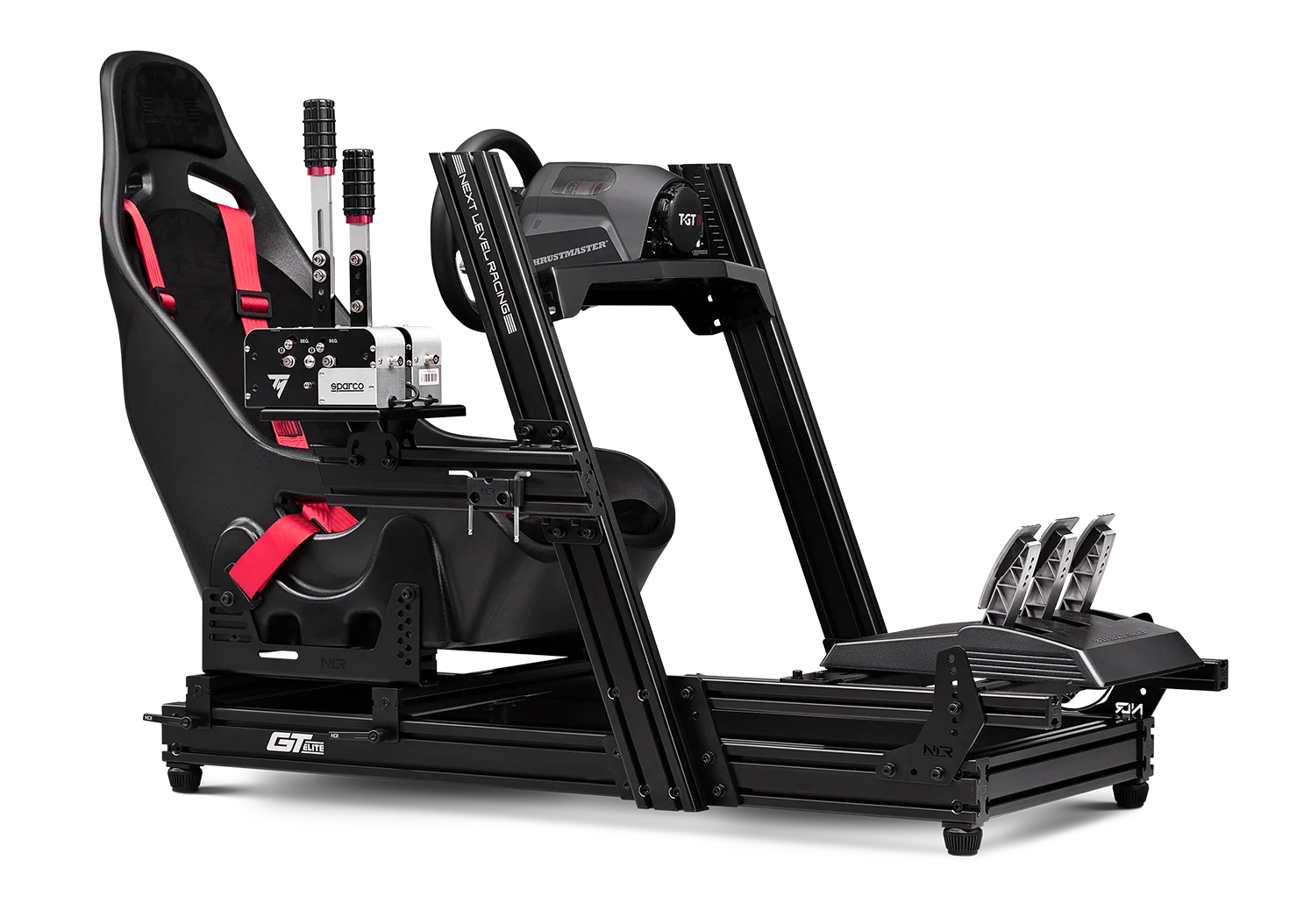 Next Level Racing GTElite Aluminium Simulator Cockpit - Wheel Plate Edition